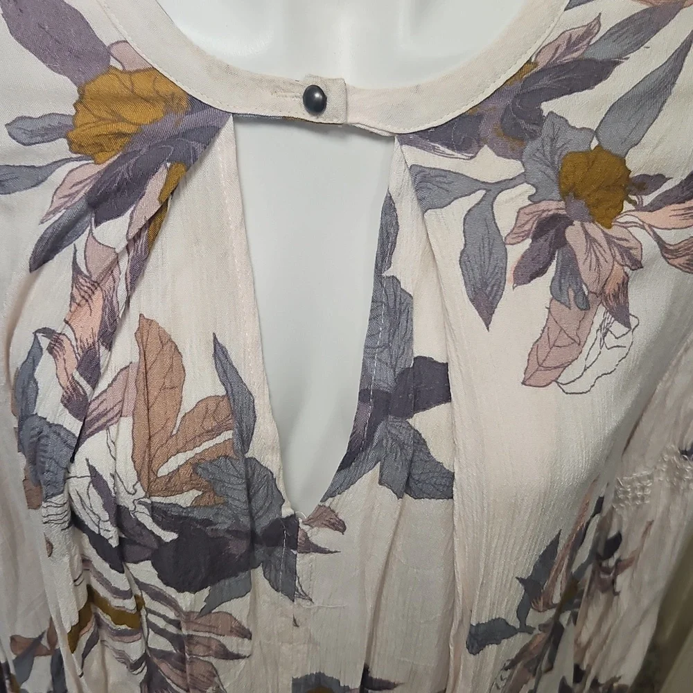 Free people gauze dress blouse tunic - Picture 2 of 8